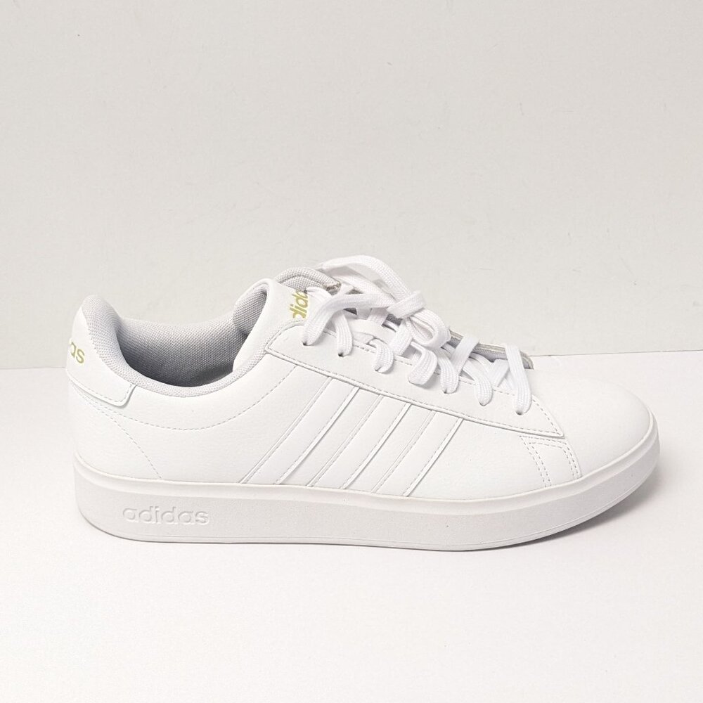 Adidas Grand Court 2.0 Sporty Sneakers, White, Women's 11 - Picture 2 of 7